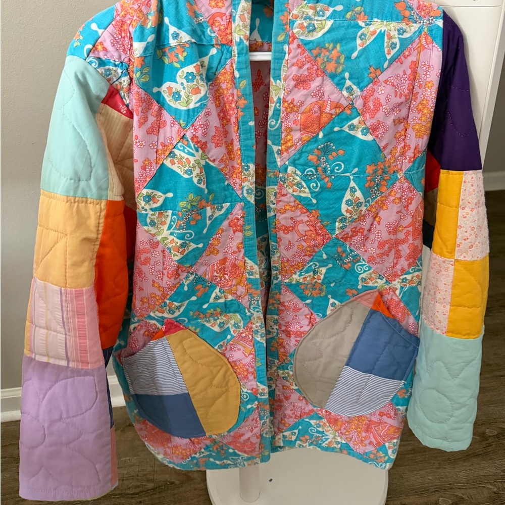 Colorful Patchwork Women's Blazer